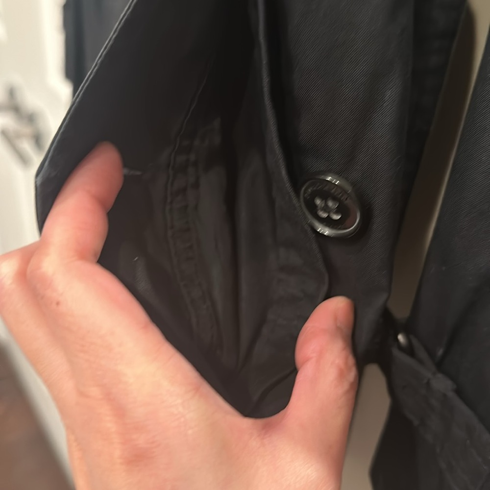 Burberry Brit Trench coat black removable hood check lining EXCELLENT condition - Picture 14 of 17